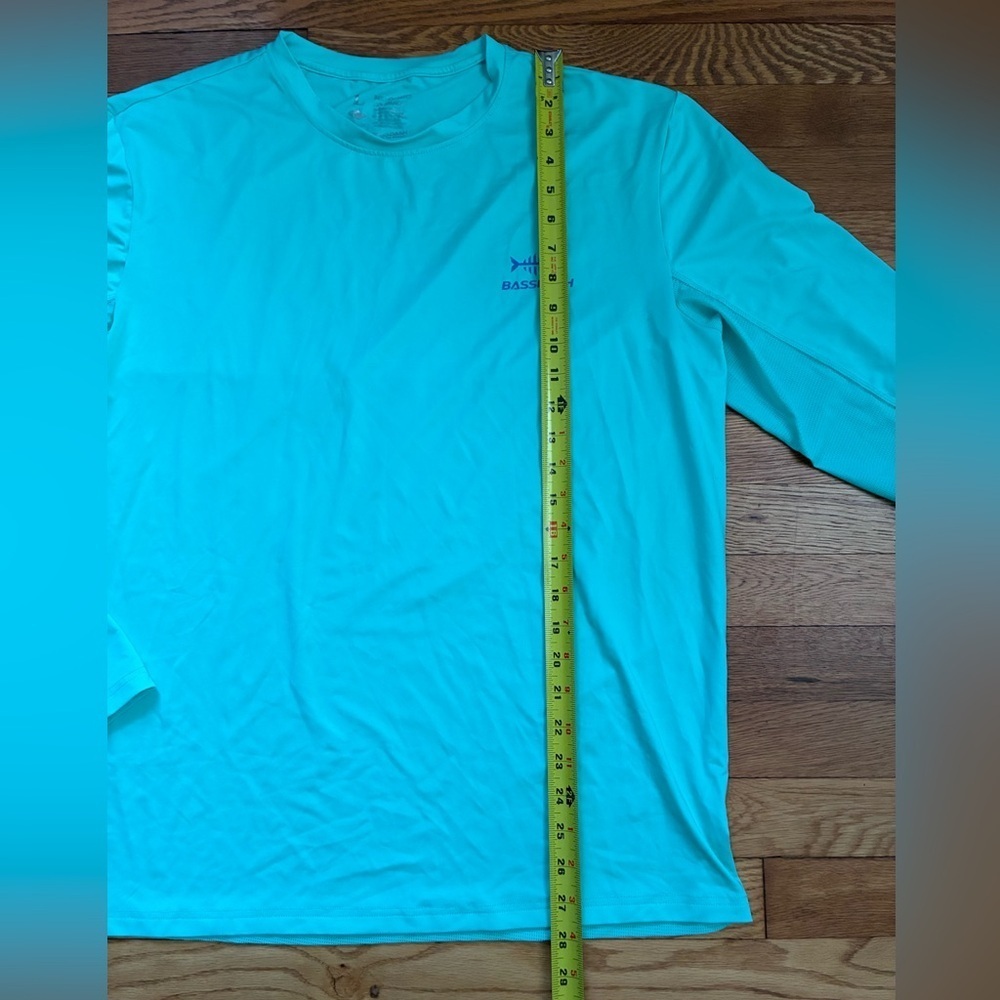 Bassdash Men’s Teal Long Sleeve Sun Fishing Shirt - Size L - Picture 6 of 9